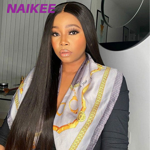 Image of NAIKEE 13×4 HD Lace Front Wigs Straight Human Hair Wigs