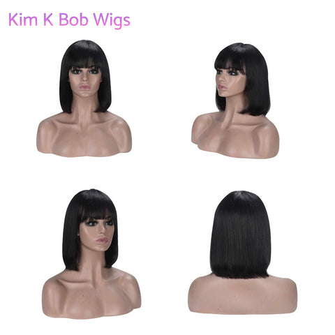 Image of KIM K BOB WIGS 2×6 Lace Closure Wig Deep Wave Human Hair Wigs