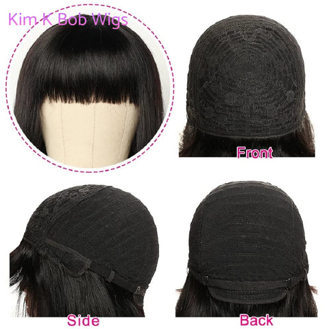 Image of KIM K BOB WIGS 2×6 Lace Closure Wig Deep Wave Human Hair Wigs