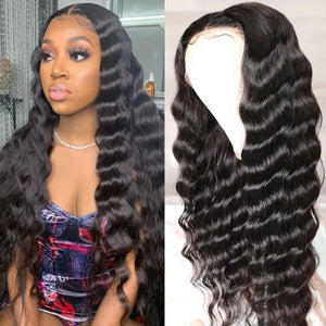 Silkyin Loose Deep Wave 4x4 Lace Closure Wig