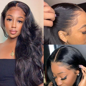 Silkyin Brazilian Human Hair Wig Body Wave 13x6 Lace Frontal Wigs