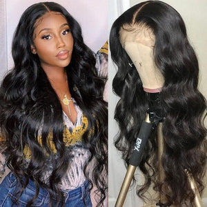 Silkyin Brazilian Human Hair Wig Body Wave 13x6 Lace Frontal Wigs