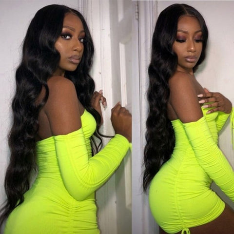 Image of Silkyin Brazilian Human Hair Wig Body Wave 13x6 Lace Frontal Wigs