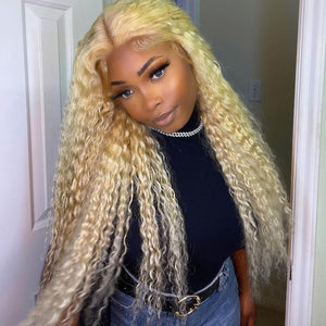 Silkyin 613 Blonde Deep Wave Wigs Human Hair 13×6 Lace Front Wigs